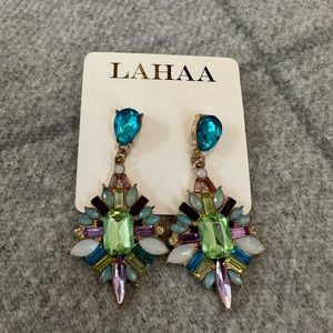 Jewel statement earrings